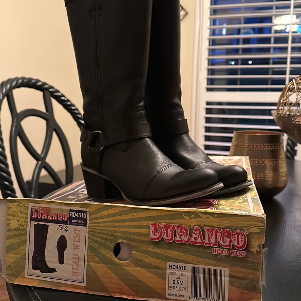 Durango Philly Rd4510 Black Leather Boots.